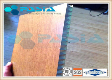 China Signage Use Aluminium Honeycomb Panel Coated with Copper Veneer and Wood Frame supplier