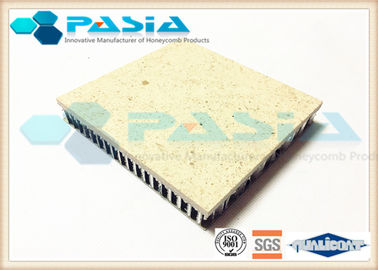 China Aluminium Honeycomb Sandwich Panel , Thin Limestone Veneer Panels Flame Resistance supplier
