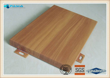 China Outdoor Facade Decoration Wood Grain Aluminium Composite Panel 3mm Thickness supplier
