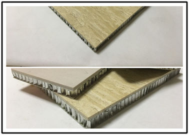 China Customized Shape Honeycomb Stone Cladding Panels 12mm - 25mm Thickness supplier