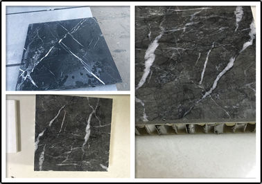 China Marble Stone Aluminium Honeycomb Panel with Edge Open  For Indoor Decoration supplier