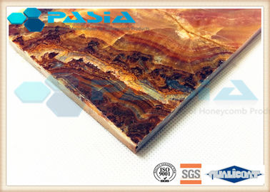Stone Veneer Honeycomb Composite Panels For Elevator'S Wall / Floor Decoration supplier