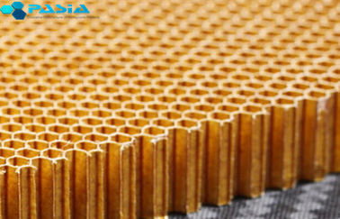 Sound Insulation Aramid Honeycomb Panels Satin Weave Pattern 120 G/M2 supplier