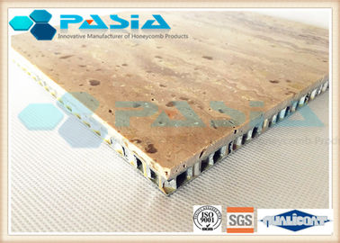 Cornice Use Honeycomb Stone Panels , Thin Limestone Veneer Panels Anti - Wear supplier