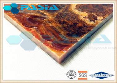 UAE Onyx Veneer Honeycomb Ceiling Panels For Luxurious Indoor Building Decoration supplier