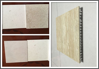 Travertine Stone  Aluminium Honeycomb Panel With Edge Sealed For Indoor Decoration supplier