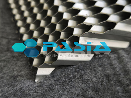 High Specific Surface Area Angled Aluminum Honeycomb Core For Air Purification supplier