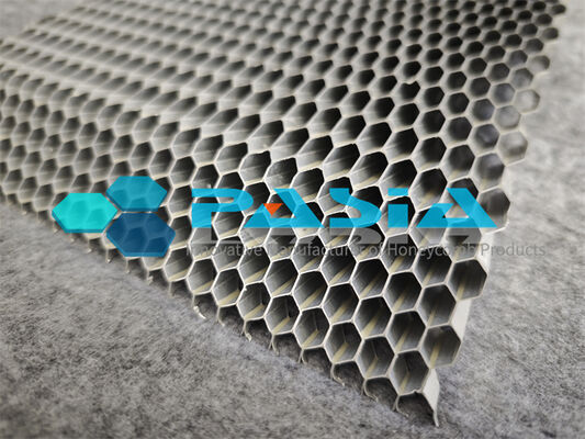 High Specific Surface Area Angled Aluminum Honeycomb Core For Air Purification supplier