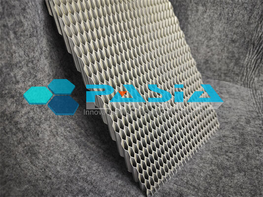Flame Retardant Lightweigt Honeycomb Energy Absorber with High Heat Dissipation Pyramidal Structure Handling 15 KW/m² for Aerospace Chamber Lining supplier