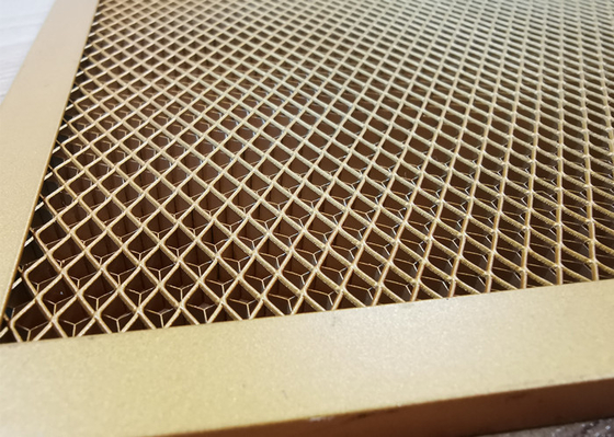 EMI Welded Honeycomb Shielding Stainless Steel , RF Honeycomb Ventilation Panels